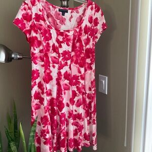 Connected Apparel MIDI Printed Dress, Size 8P